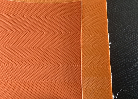 Vacuum Filter Machine Used Polyester Mesh Belt Orange Color Wrinkled Resist