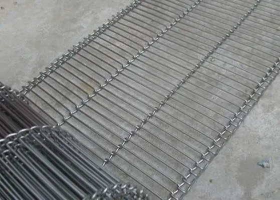 Nhiệt độ cao Bánh đai băng tải phẳng Flex Lưới kim loại 316l