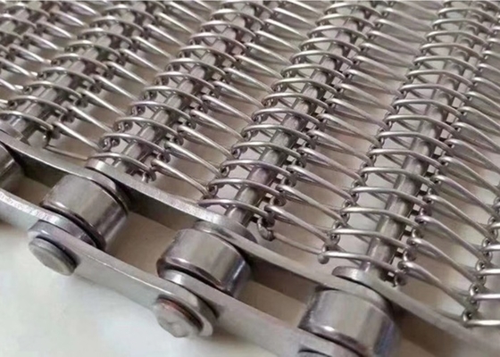 Băng tải lưới xích 4mm Ss 304 316 Thép không gỉ cho lò nướng