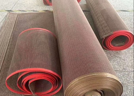 Băng tải Ptfe kéo dài 4 * 4mm Lưới sợi thủy tinh tráng