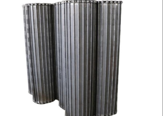 Băng tải lưới xoắn ốc 316SS để làm nguội thủy tinh và rửa rau
