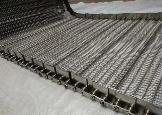 Đai lưới xoắn ốc bằng thép carbon 1.0mm đến 3.0mm vận chuyển thực phẩm và thịt nướng