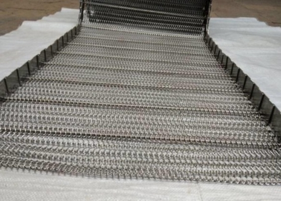 Rustproof 201SS 304SS Lưới xoắn ốc Băng tải làm mát đường hầm lò nướng bánh