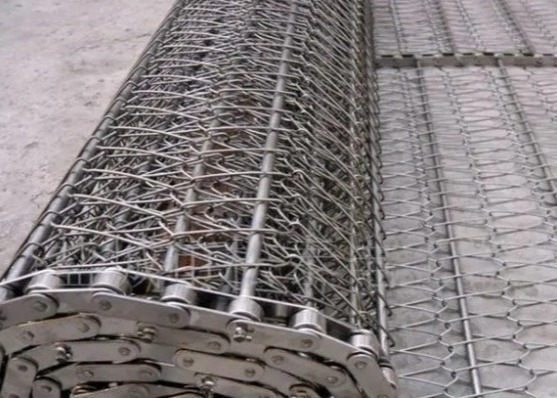 Băng tải lưới thép không gỉ Sgs Băng tải cân bằng kim loại rộng 1m 1,2m 1,5m