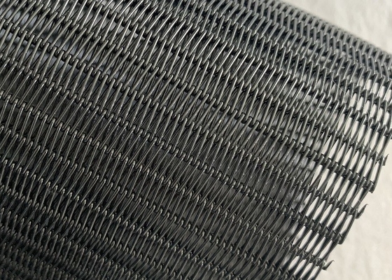 Black Plain Weave Polyester Mesh Belt Máy sấy Băng tải cho máy giấy
