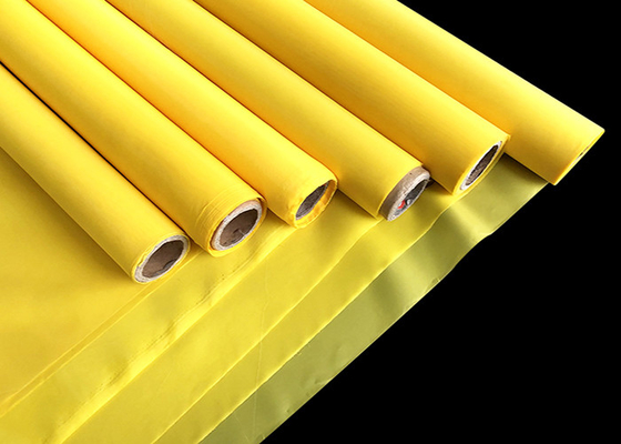 110Mesh Màu vàng Monofilament Polyester In lụa Lưới Dệt trơn