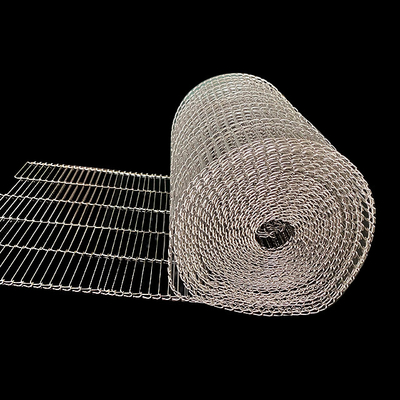 Băng tải lưới thép không gỉ phẳng Flex chịu nhiệt cho ngành công nghiệp thực phẩm