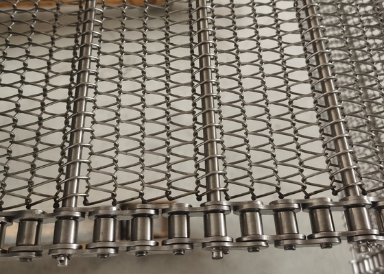 Băng tải lưới xích cấp thực phẩm 304 316 dùng cho sản xuất công nghiệp