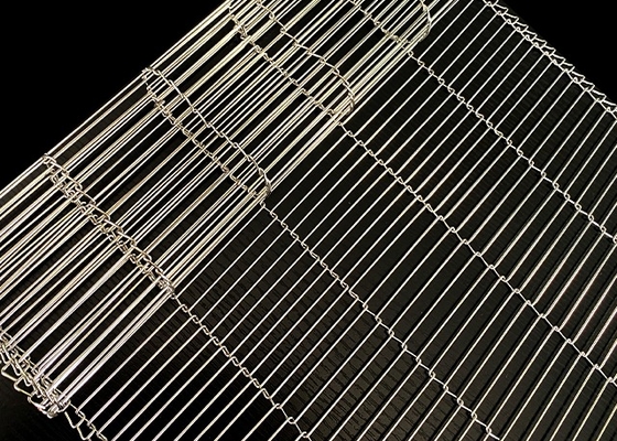 316 Stainless Steel Conveyor Wire Mesh Belt Flat Flex Cookie Sản xuất