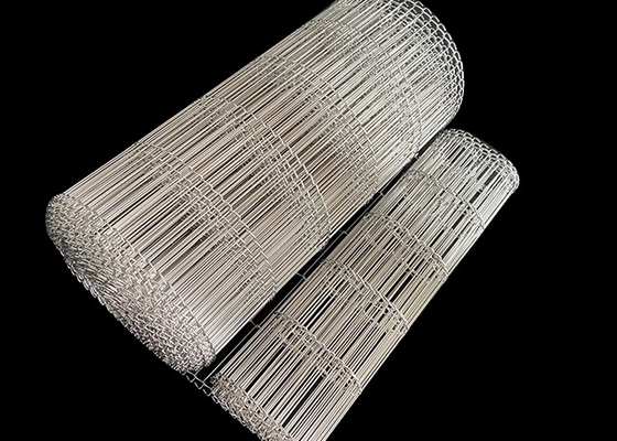 5mm Loop Width Flat Flex Conveyor Belt Metal Wire Mesh Donauts Sản xuất