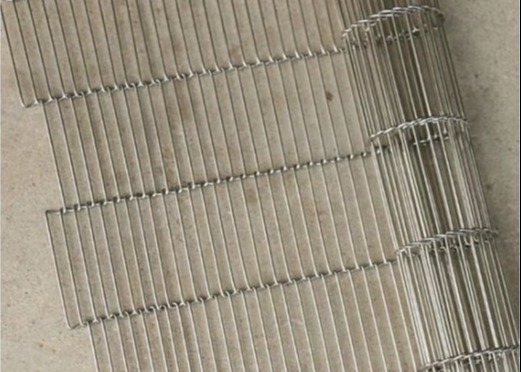 Durable Wire Mesh Flat Flex Conveyor Belt 304 thép không gỉ