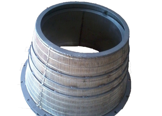 Phòng ly tâm công nghiệp Stainless Steel Wire Mesh Wedge Wire Basket cho Than khoáng chất sàng lọc và khô nước