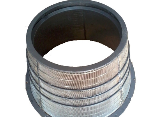 Chống mài mòn Wedge Wire Screen Basket Stainless Steel Johnson V Sieve