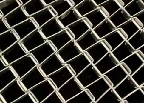 Trọng lượng nặng 304 thép không gỉ dây thép phẳng dây kim mật ong lưới đai