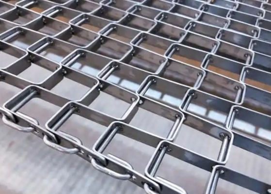 Trọng lượng nặng SS 316 Honeycomb dây chuyền vận chuyển lưới dây phẳng