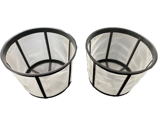Giỏ lọc cà phê lưới nylon đổ lại được có dây rút và logo dán