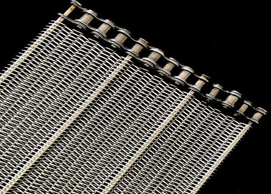 304 Băng chuyền lưới thép không gỉ để làm mát