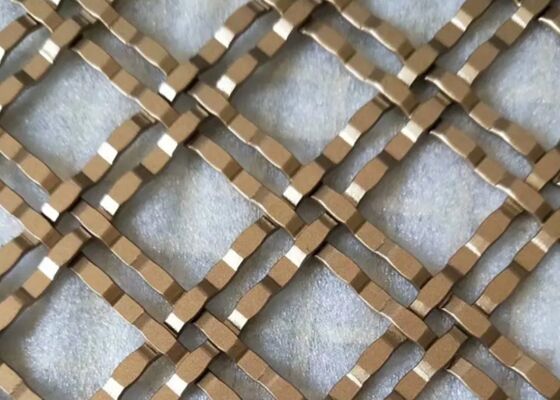 Bộ lưới trang trí bằng đồng SS có thể tùy chỉnh cho các bức tường ngăn bên ngoài và lớp phủ mặt tiền.