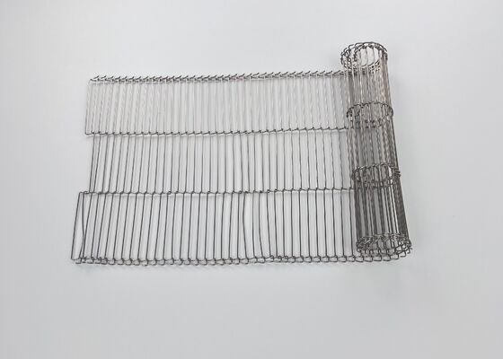 Băng tải đai Flex phẳng bằng thép không gỉ cho máy nấu thực phẩm