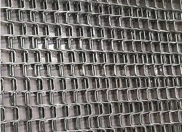 Hệ thống sàng sản phẩm Vành đai lưới kim loại phẳng, đai lưới thực phẩm Thép carbon cao
