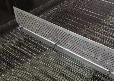 Nguyên liệu dược liệu Máy sấy xích Băng tải kim loại Thắt lưng thép không gỉ chống rỉ