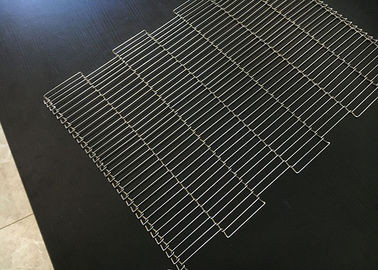 304SS Kim loại Flat Flex Băng tải Băng tải Khả năng chịu axit cao