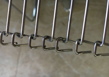 Edge Loop SS Băng tải dây phẳng, Đai lưới Flex phẳng cho máy làm sạch