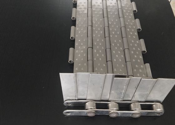 Băng tải liên kết tấm bằng thép không gỉ 304 đục lỗ