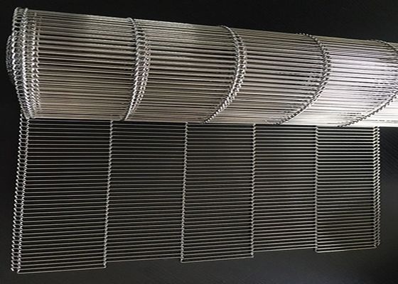 Cookies Chocolate Coating Oven SUS304 Flat Flex Conveyor Belt