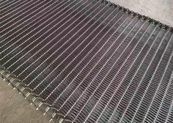 Dây đai lưới xoắn ốc liên kết chuỗi với vật liệu thực phẩm dạng que chéo SUS 304