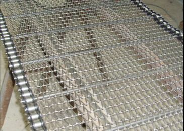 Băng tải tổ ong bằng thép không gỉ / Đai lưới dây phẳng