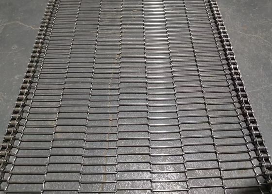 Làm lạnh thực phẩm Băng tải phẳng Flex không gỉ 7mm Pitch