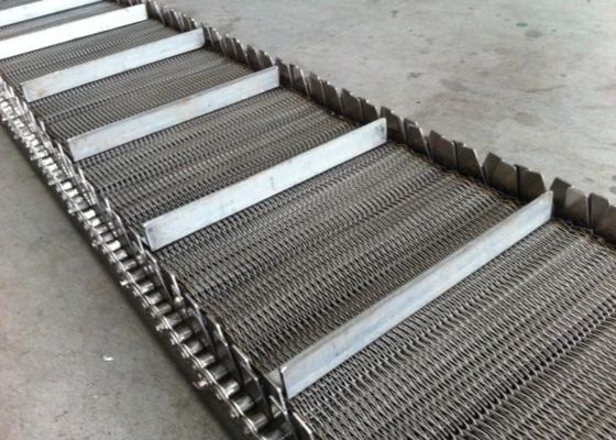 Sấy khô và thoát nước 201 Băng tải chuỗi lưới 3mm Dia