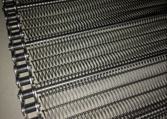 Băng tải lưới thép cacbon thấp SGS cho băng tải đai ốc