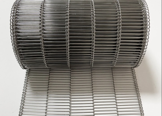 Bánh rán cấp thực phẩm chiều rộng 600mm Nướng dây đai lưới phẳng