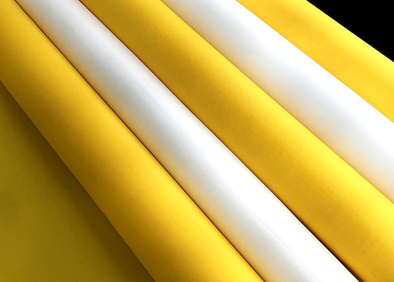 140t Plain Weave Monofilament Mesh Mesh Chiều rộng 1,25 mét Màu trắng Màu vàng