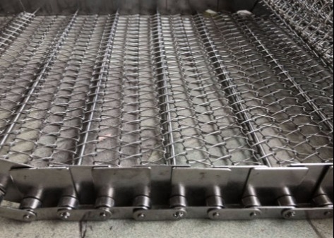 Dây chuyền băng tải lưới CE Sus 304 Rửa dứa